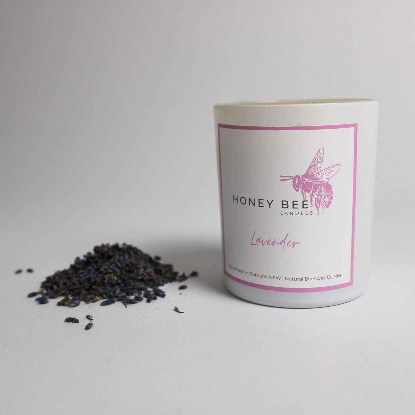 Lavender Beeswax Candle
