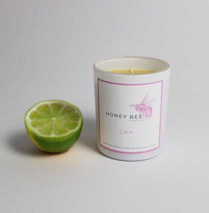 Lime Beeswax Candle